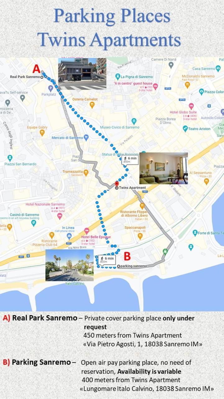 Twins Apartments Санремо Экстерьер фото